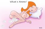  barefoot big_breasts candace_flynn closed_eyes cum_from_ass cum_in_pussy disney disney_channel helix nipples open_mouth phineas_and_ferb pillow sleeping 