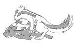  anal candyumbry doggy_position eeveelution linoone male/male male_only monochrome pokemon yaoi 