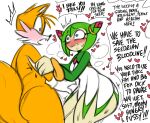  1boy 1girl alien alien_girl alien_humanoid anthro aroused blue_eyes blush canon_couple cosmo_the_seedrian dialogue english_text female fox funny furry heart heart-shaped_pupils heavy_blush humanoid imminent_sex impregnation_request interspecies male male/female miles_&quot;tails&quot;_prower no_panties no_underwear plant plant_girl plant_humanoid saltyxodium seedrian sega sonic_(series) sonic_the_hedgehog_(series) sonic_x speech_bubble straight thick_thighs very_high_resolution voluptuous white_background wide_hips 