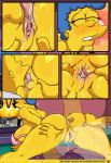anilingus anus ass bart_simpson big_breasts blue_hair bra breasts comic hair huge_breasts incest kogeikun licking marge_simpson mother mother_and_son oral pussy rimming sex sexy_sleep_walking son sweat the_simpsons yellow_skin