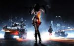 ass back battlefield battlefield_(series) battlefield_3 battlefield_4 big_ass big_breasts black_hair boots bubble_butt gun helicopter high_res huge_ass huge_breasts jiggle plane sexy_ass sexy_body sexy_legs sexy_pose smoke soldier strap tank video_game video_games warrior