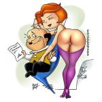  ass cheating cosmo_spacely eyebrows george_jetson heels jane_jetson lipstick pussy red_hair sexy_ass the_jetsons 