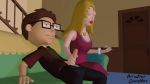 3d american_dad animation_gangstar couch francine_smith gif handjob incest loop mother_&amp;_son penis steve_smith