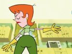  animated ass_slap dexter&#039;s_laboratory dexter&#039;s_mom gif red_hair 