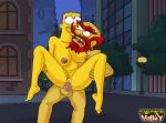 cartoonvalley.com groundskeeper_willie marge_simpson reverse_suspended_congress the_simpsons vaginal yellow_skin