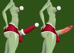 ass big_penis candy_cane christmas christmas_sock cock_sock dongidew elf futa futanari green_skin hot_pants intersex penis petite