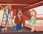  breasts erect_nipples family_guy lois_griffin shaved_pussy thighs undressing 