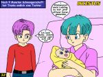 age_difference bad_quality bed bra_briefs breasts bulma bulma_brief comic das_mutters&ouml;hnchen dragon_ball_z incest_child incestus mother_and_son trunks_briefs