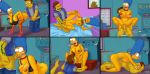  ass breasts cheating_wife comic fellatio huge_breasts marge_simpson pussylicking snake_jailbird standing_sex the_simpsons vaginal yellow_skin 