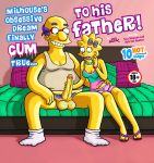 child comic cum english_language english_text fellatio forced forced_oral hairy_balls hand_on_head ho7ik kirk_van_houten large_penis lisa_simpson loli lolicon oral penis saliva text the_simpsons yellow_skin