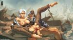 absurd_res anal anal_sex artist_request character_request ciri hairless_pussy source_request the_witcher torn_clothes white_hair