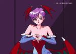  2_girls 2girls ^_^ anger_vein animated ass ass_jiggle big_breasts bluethebone blush bouncing_breasts breasts closed_eyes darkstalkers demon_girl female female_only funny glomping green_eyes green_hair hug lilith_aensland morrigan_aensland mp4 multiple_girls no_audio purple_hair red_eyes small_breasts spanking succubus topless torn_clothes video webm wings 