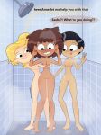  3_girls 3girls amphibia anne_boonchuy ass_grab breast_grab breasts dialogue disney disney_channel female_frontal_nudity female_full_frontal_nudity female_nudity female_only fully_nude_young_girl girl_excited_seeing_nude_girl grabbing_ass grabbing_breasts grabbing_from_behind marcy_wu multiple_girls multiple_pussies nude nude_female poisonsnacks public_shower pussy sasha_waybright shaved shaved_pussy shower showering slippery spanking spanking_ass wet yuri 