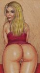  ass bent_over bottomless edithemad kaley_cuoco looking_back penny_(big_bang_theory) pussy rear_view the_big_bang_theory 