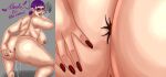  anus ass ass_spread breasts cum cum_in_mouth cum_in_pussy dora_sullivan glory_hole harmonix naked_female nude_female pink_glasses purple_hair pussy_hole red_fingernails rock_band spreading_ass tonynoob 
