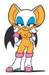  1girl anthro bat boots breasts furry gloves mammal nude pussy rouge_the_bat simple_background sonic sonic_the_hedgehog transparent_background video_games wings 
