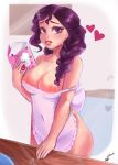  1girl breasts female female_human female_only friendship_is_magic human humanized looking_at_viewer mostly_nude mrscurlystyles my_little_pony no_bra no_panties solo standing sugar_belle 