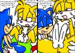  comic english_text miles_&quot;tails&quot;_prower multiple_penises penis perverted_bunny sega sonic_(series) sonic_team sonic_the_hedgehog talking text 