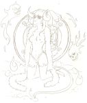 breasts demon gaia_online kneeling ladystardust nude_female paheal sketch