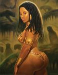  art dark-skinned_female dark_skin hair jungle long natural_hair nubian princess thick 