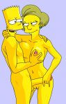  bart_simpson breasts edna_krabappel gif grey_background handjob nipples nude penis pussy the_simpsons yellow_skin 