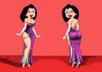  american_dad artist_revision big_ass big_breasts breasts garter hayley_smith high_heel_shoes linkartoon_(artist) long_legs looking_at_viewer makeup on_stage red_background 