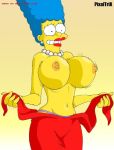  big_breasts breasts marge_simpson milf pixaltrix the_simpsons topless yellow_skin 