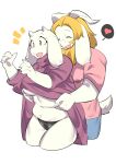 1_girl 1boy 1boy1girl 1girl anthro anthro/anthro anthro_only asgore_dreemurr asgoriel black_panties blonde blonde_hair boss_monster breasts caprine clothes_lift couple curvy_body curvy_female curvy_hips deltarune duo female female_anthro floppy_ears furry furry_female furry_male furry_only goat goat_ears goat_girl goat_horns grabbing_from_behind horns husband husband_and_wife male male/female male_anthro monster panties removing_clothes sexually_suggestive simple_background spoken_heart straight suggestive taking_off_clothes toriel undertale undertale_(series) unknown_artist violation white_background white_fur wife