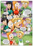  2girls candace_flynn comic helping_out_a_friend jeremy_johnson multiple_girls palcomix phineas_and_ferb stacy_hirano tagme 