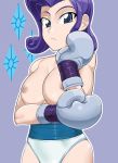  breasts friendship_is_magic glove my_little_pony nipples panties rarity_(mlp) topless 