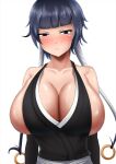  annoyed black_outfit bleach blue_eyes blue_hair gigantic_breasts milf sexy sexy_ass sexy_body sexy_breasts soifon twin_tails unhappy 