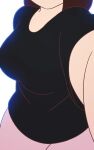  1girl animated black_shirt bouncing_breasts breasts brown_hair clothes_pull clothing female female_only has_audio head_out_of_frame high_resolution jewelry lifted_by_self long_hair medium_breasts mike_inel mp4 navel nipples no_bra open-mouth_smile open_mouth pants pink_pants presenting presenting_breasts ring shirt shirt_lift shirt_pull simple_background smile solo standing thigh_gap thighs upper_body video webm white_background 