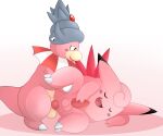  1girl clefable male slowking 