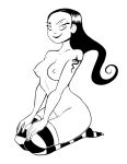  1girl breasts herny nemi nemi_montoya nipples stockings tattoo 