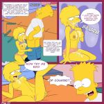  bart_simpson big_breasts brother_and_sister comic fellatio incest lisa_simpson the_simpsons yellow_skin 