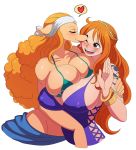  big_breasts bikini breasts canine clothed clothing dog headband huge_breasts human jewelry licking mammal minkmen_(one_piece) nami one_piece sssonic2 swimsuit tongue tongue_out wanda_(one_piece) 