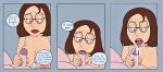  breasts cum_in_mouth erect_nipples erection family_guy father_&amp;_daughter fellatio glasses incest meg_griffin peter_griffin 