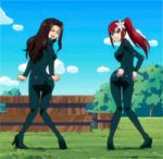  2girls cana erza_scarlet fairy_tail multiple_girls wiggle 