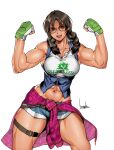  alluring athletic_female bowalia breasts female_abs fit_female flexing hot insanely_hot julia_chang muscular_female namco sexy shorts tekken tekken_7 voluptuous 