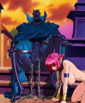  big_breasts breasts chain collar gif hair monster pink_hair viper_rsr 