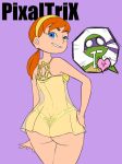  1girl april_o&#039;neil ass big_ass breasts clothes dat_ass donatello happy hips looking_at_viewer male panties pixaltrix teenage_mutant_ninja_turtles tmnt_2012 wide_hips 