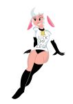  anthro cartoon droopy furry leggy_lamb legs panties sheep sheep_wrecked shirt simple_background smile transparent_background 