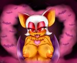  1girl 2015 absurd_res anthro big_breasts blood blush breasts eyeshadow flame-lonewolf fur furry high_res looking_at_viewer makeup mammal nail_polish nipples nude open_mouth red_eyes rouge_the_bat sega teeth video_games white_fur wings 
