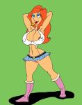  boots breasts family_guy lois_griffin nipples pussy skirt 