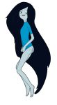  adventure_time ass bottomless breast cartoon_network legs long_hair marceline shirt simple_background smile transparent_background vampire 