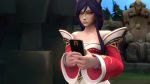  1girl 3d ahri animated breast_expansion breasts cleavage coot27 expansion female female_only huge_breasts league_of_legends solo_female solo_focus sound source_filmmaker video webm 