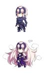  ... 1girl armor blonde_hair breasts chibi expressionless fan_(f.w.zholic) fate/grand_order fate_(series) gauntlets headpiece high_res jeanne_d&#039;arc_(alter) jeanne_d&#039;arc_(fate) long_hair pale_skin short_hair stockings yellow_eyes 