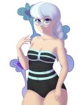  1girl braid female female_human female_only friendship_is_magic glasses humanized looking_at_viewer mostly_nude my_little_pony silver_spoon solo souladdicted teddy underwear 