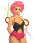  1girl babs_seed belly_button female female_human female_only friendship_is_magic green_eyes humanized looking_at_viewer mostly_nude my_little_pony solo souladdicted teddy underwear 