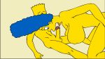  big_ass big_breasts blue_hair breasts fuck gif hair hentai incest marge_simpson mother&#039;s_duty mother_and_son nickartist the_simpsons yellow_skin 